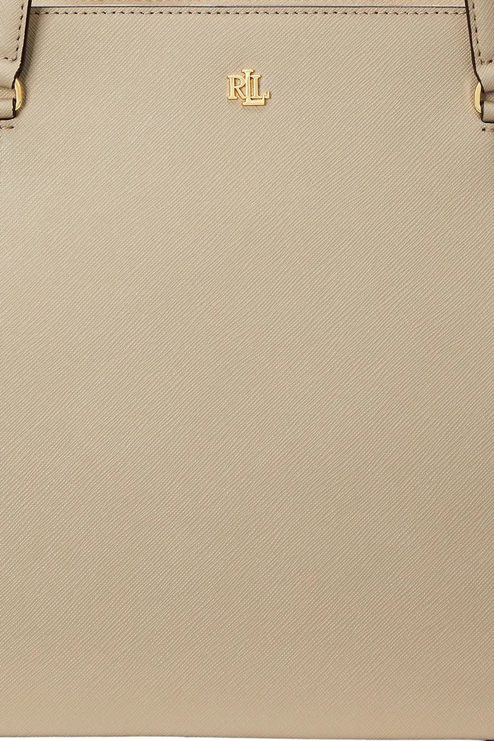 Lauren Ralph Lauren kabelka typu shopper dámska kožená 431924351 béžová