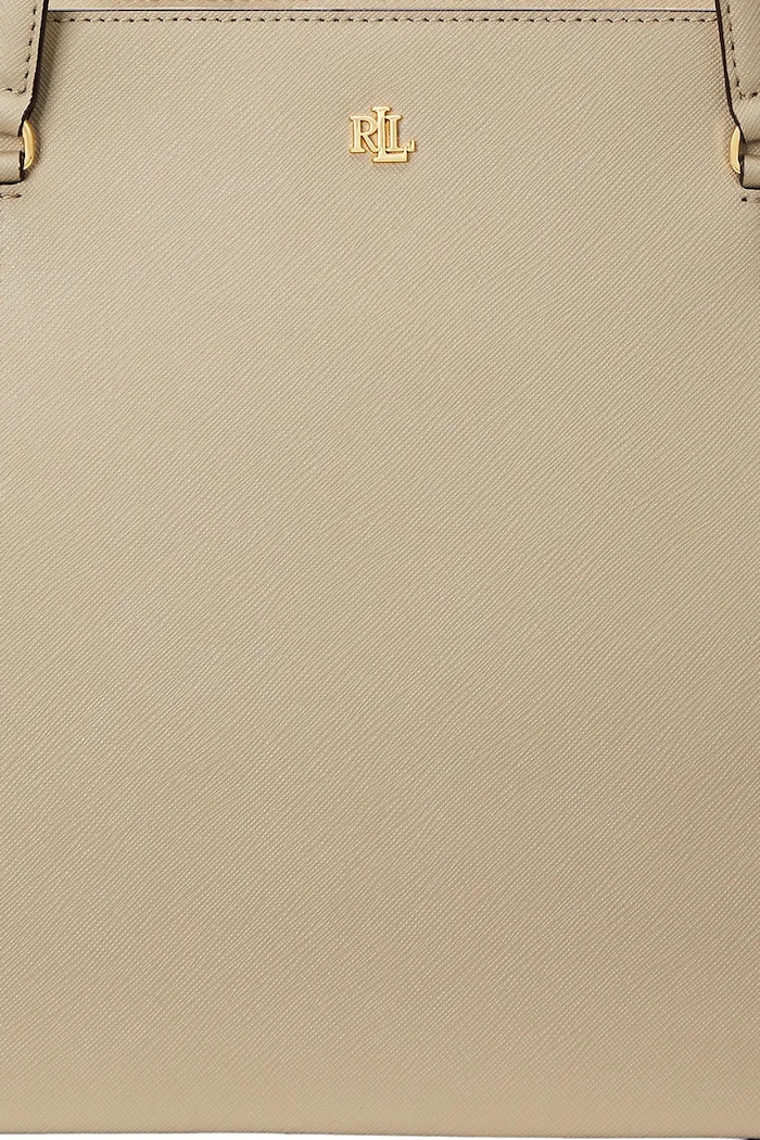 Lauren Ralph Lauren kabelka typu shopper dámska kožená 431924351 béžová