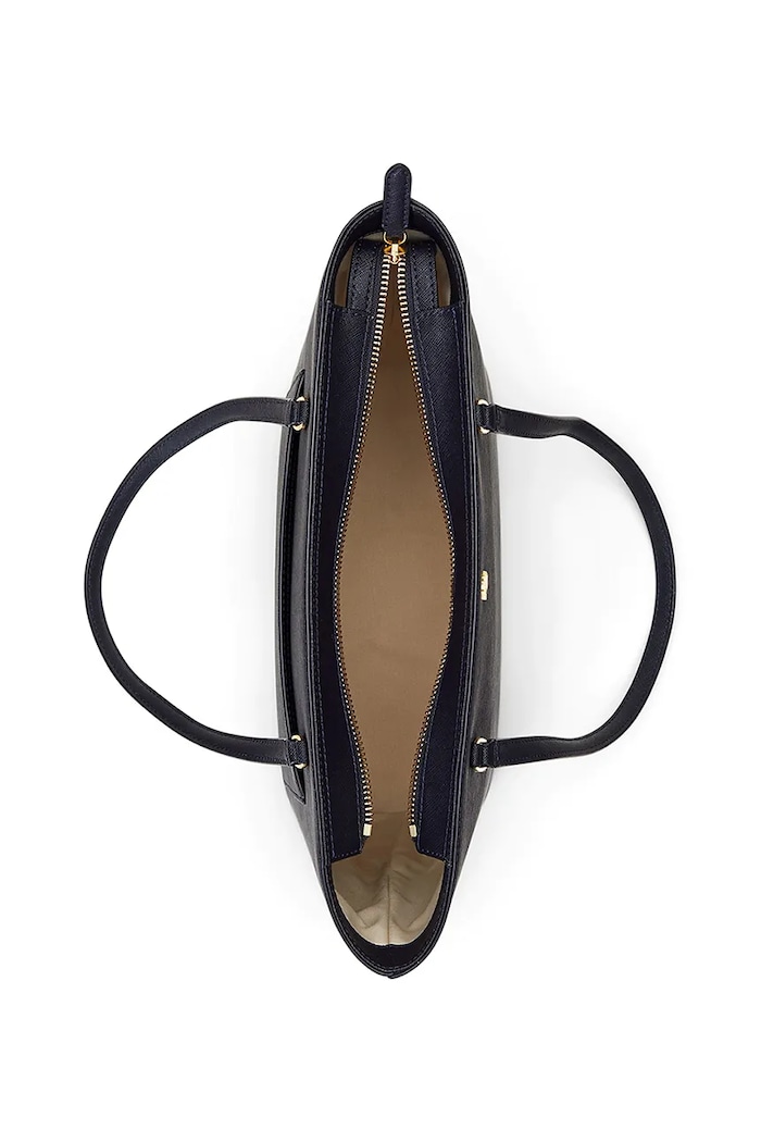 Lauren Ralph Lauren shopper torba ženska usnjena mornarsko modra 431924351