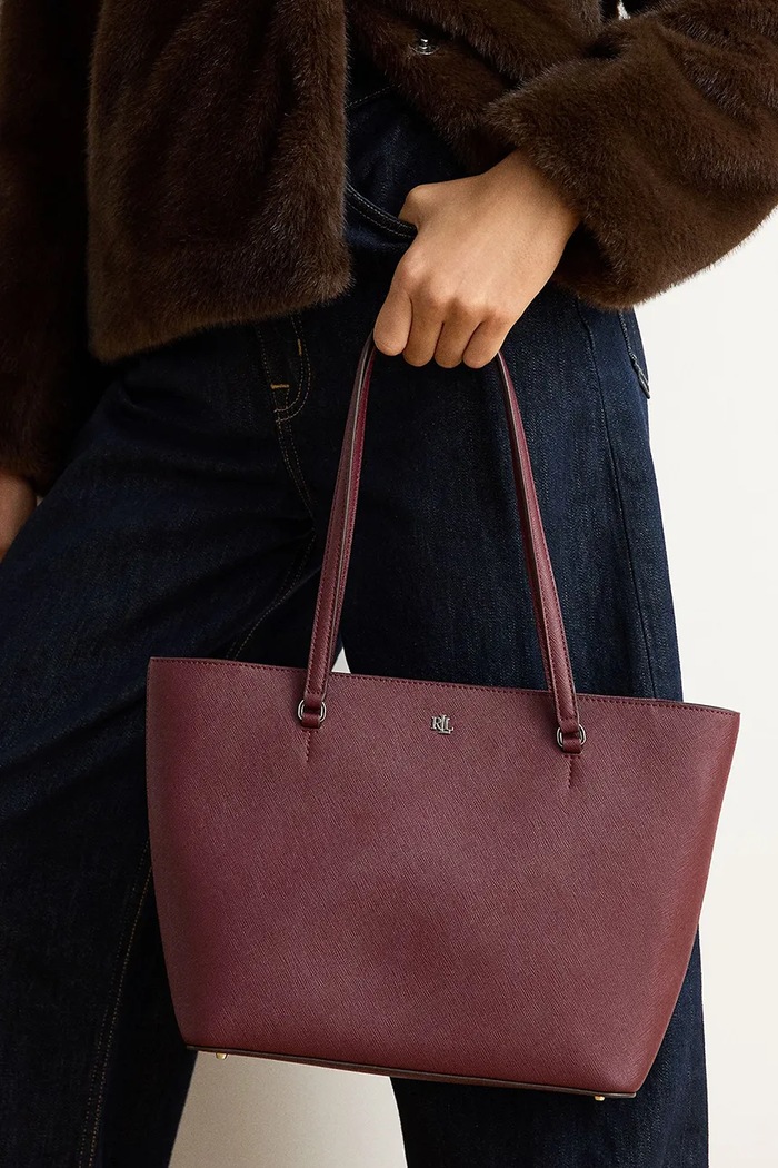 Lauren Ralph Lauren Torebka shopper damska skórzana 431924351