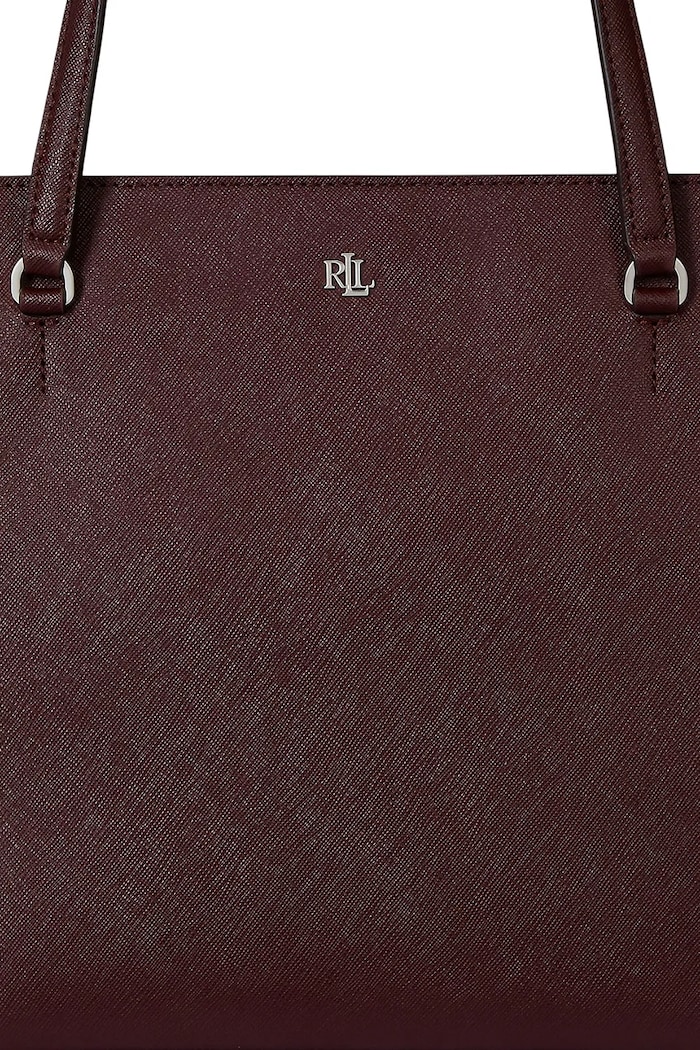 Torebka shopper damska skórzana Lauren Ralph Lauren 431924351 bordowy