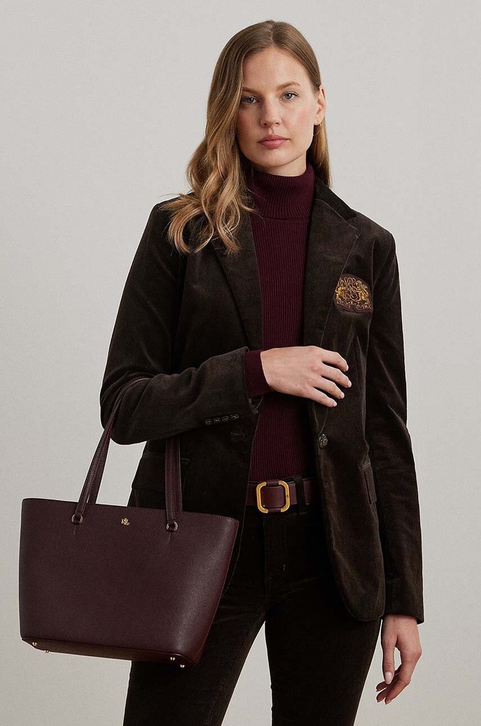 Lauren Ralph Lauren nákupní taška dámská kožená 431924351