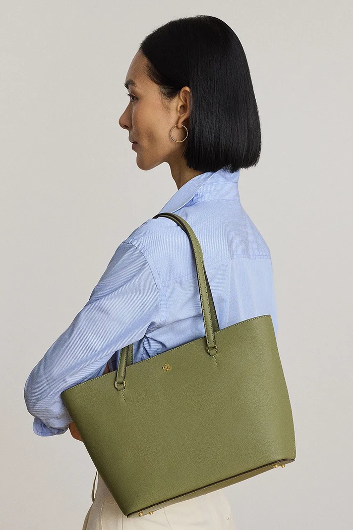 Lauren Ralph Lauren torebka shopper damska skórzana 431924351