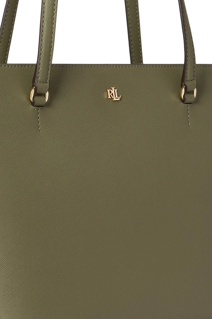 Lauren Ralph Lauren torebka shopper damska skórzana 431924351 zielony