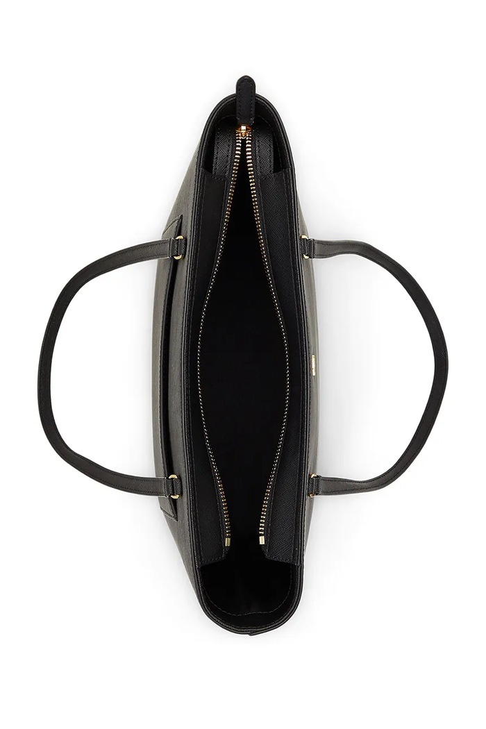 Lauren Ralph Lauren shopper torba ženska usnjena črna 431924351
