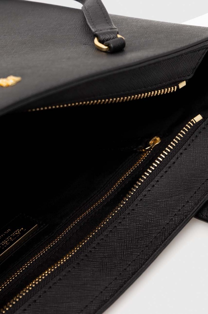 Lauren Ralph Lauren kabelka typu shopper dámska kožená 431924351 čierna