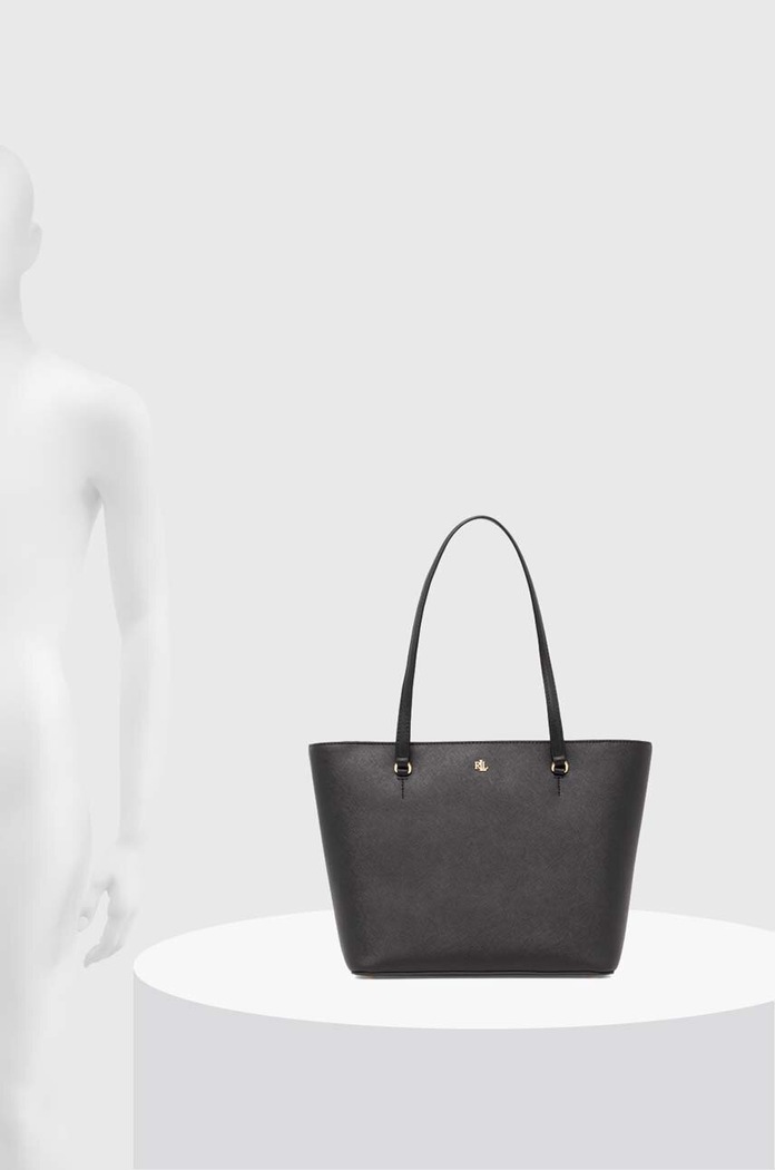 Lauren Ralph Lauren kabelka typu shopper dámska kožená 431924351