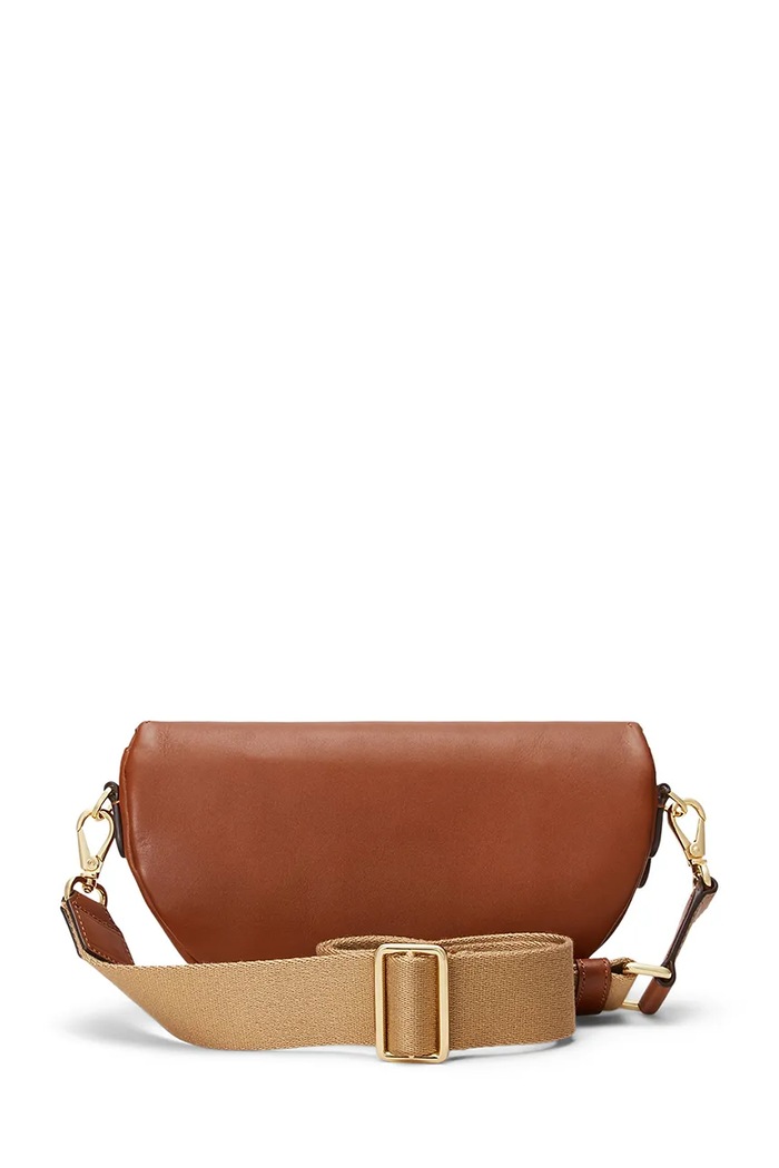 Kožená kabelka Lauren Ralph Lauren 431934832 hnědá SS26