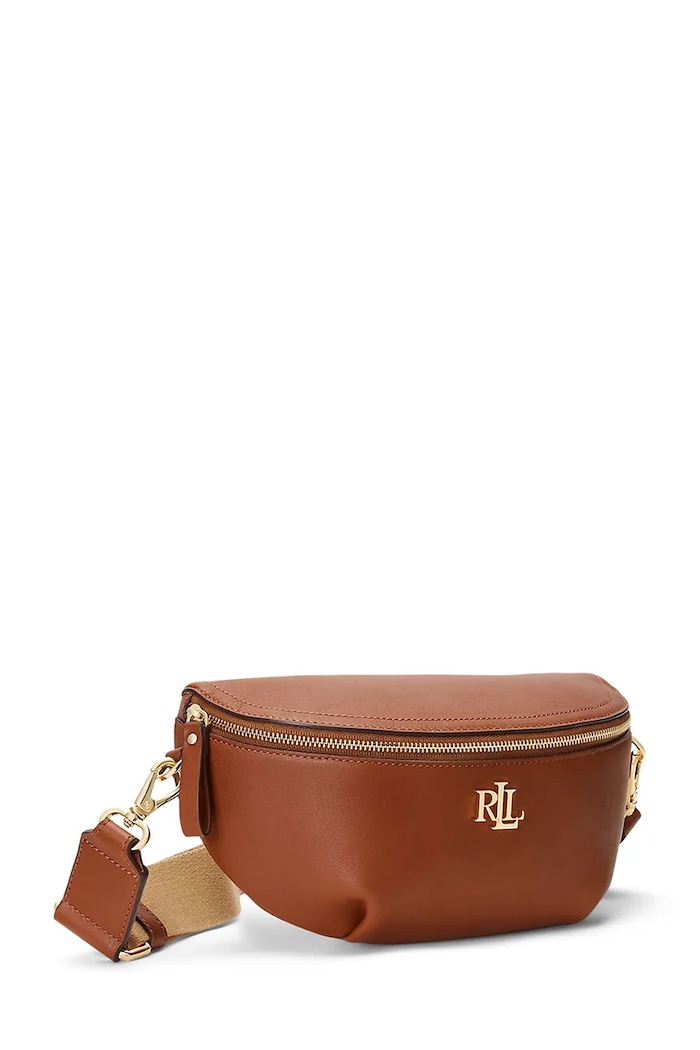 Doplňky Kožená kabelka Lauren Ralph Lauren 431934832 hnědá