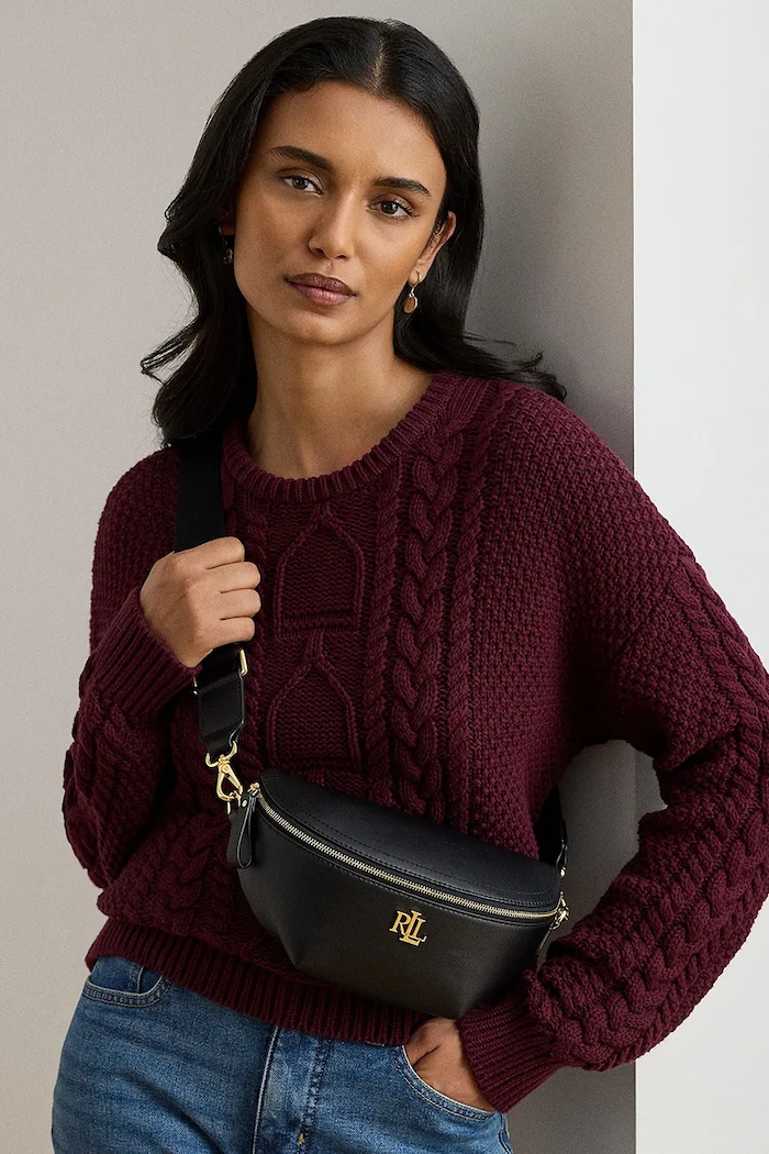 Шкіряна сумочка Lauren Ralph Lauren 431934832