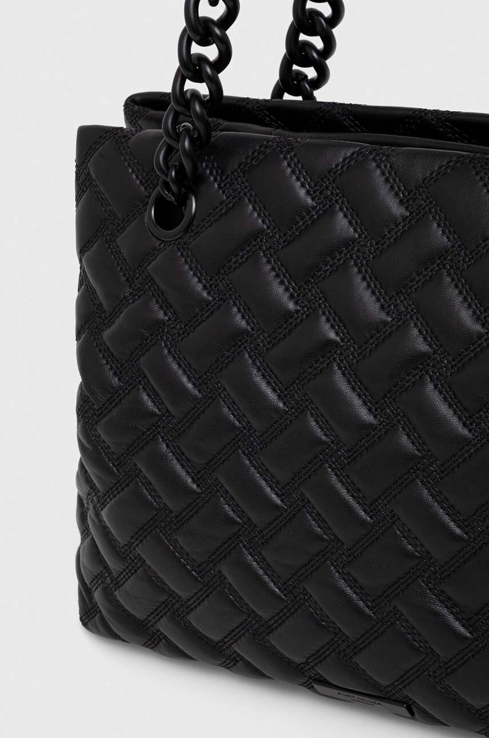 Akcesoria Kurt Geiger London torebka skórzana 1269100109 czarny