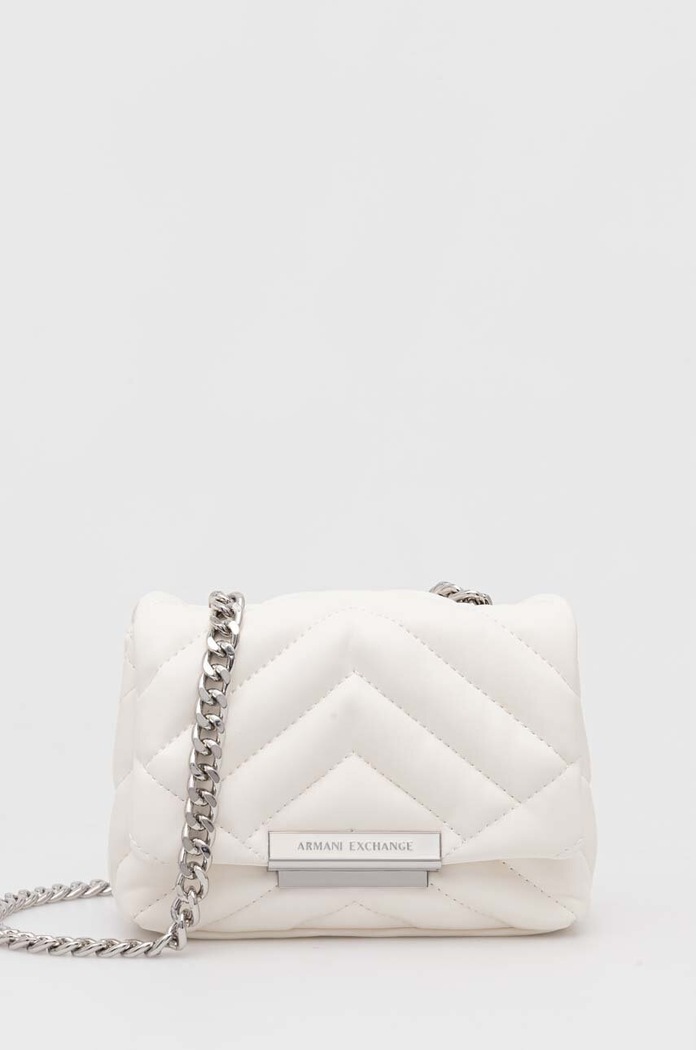 Armani Exchange kézitáska szintetikus bőr fehér 948587.4R742