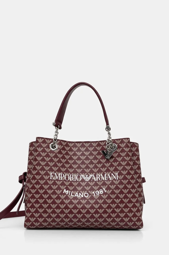 Kabelka Emporio Armani nevejde se A4 burgundské Y3D159.YWS0E