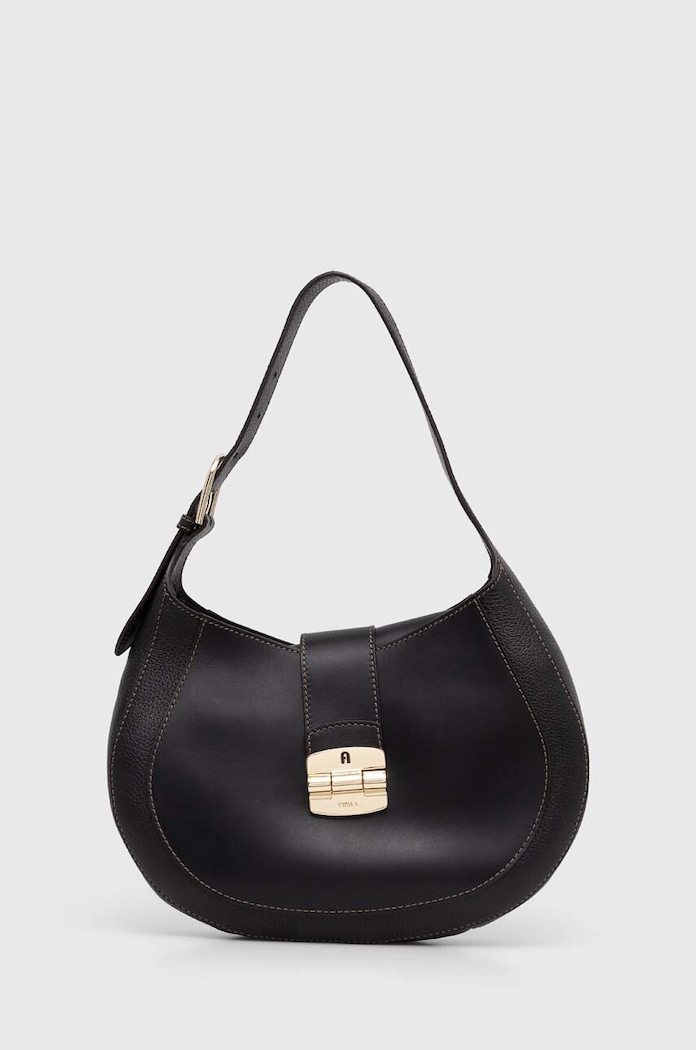 Furla torebka skórzana skóra licowa czarny WB01230.BX0053.O6000