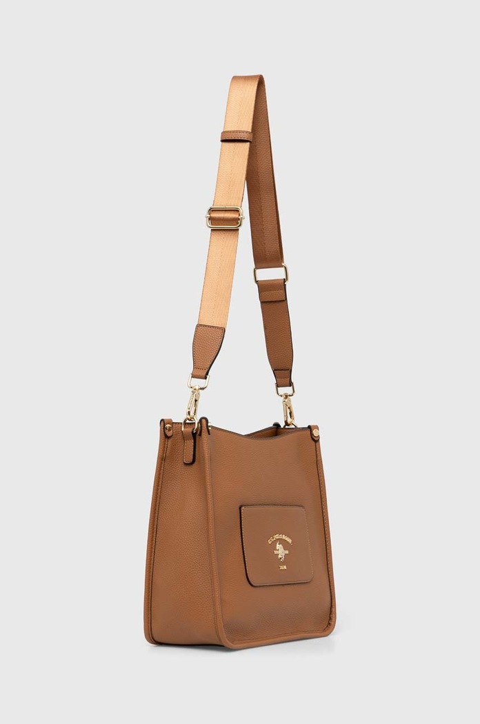 Τσάντα U.S. Polo Assn. BEUSS6368WVP.521 καφέ SS24