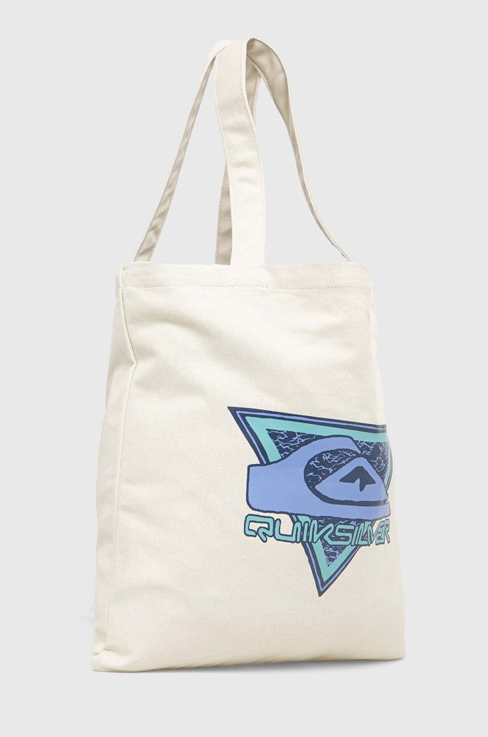 Pamučna torba Quiksilver EQYBT03034 bež SS24