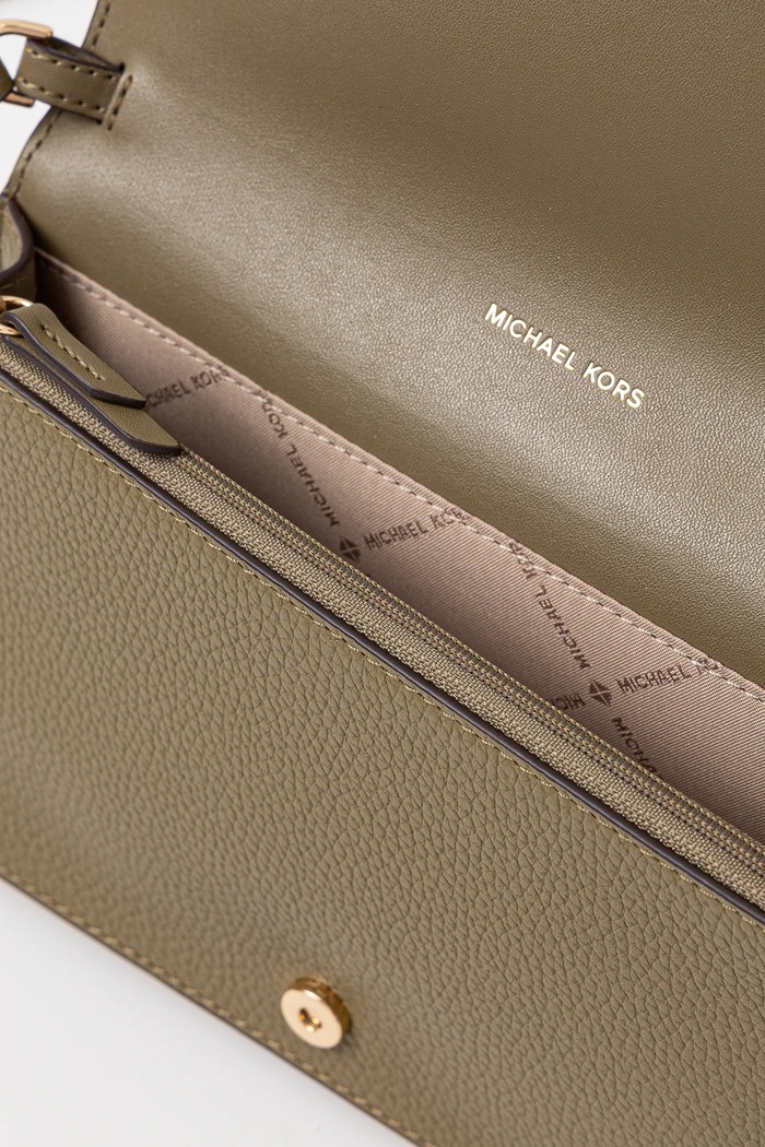 Poseta de piele MICHAEL Michael Kors verde 32S4GJ6C6L