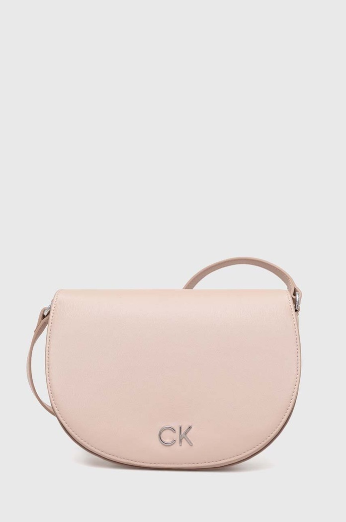 Calvin Klein torebka nie mieści A4 różowy K60K611883