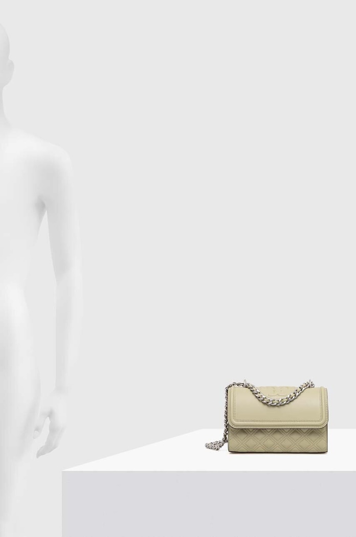 Кожена чанта Tory Burch Fleming Small 75576.300