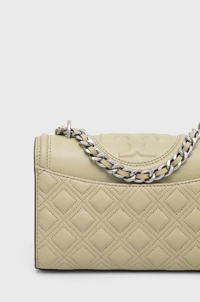 Аксесоари Кожена чанта Tory Burch Fleming Small 75576.300 зелен