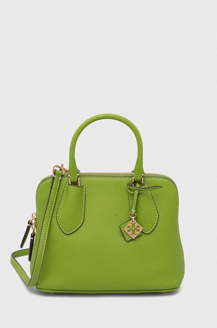 Tory Burch poseta de piele uni verde 155619.300