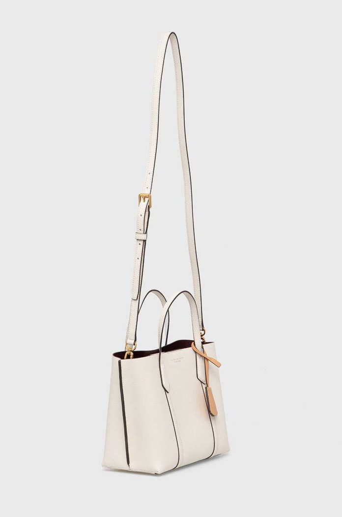 Tory Burch torebka skórzana Perry Triple-Compartment 81928.104 biały SS24
