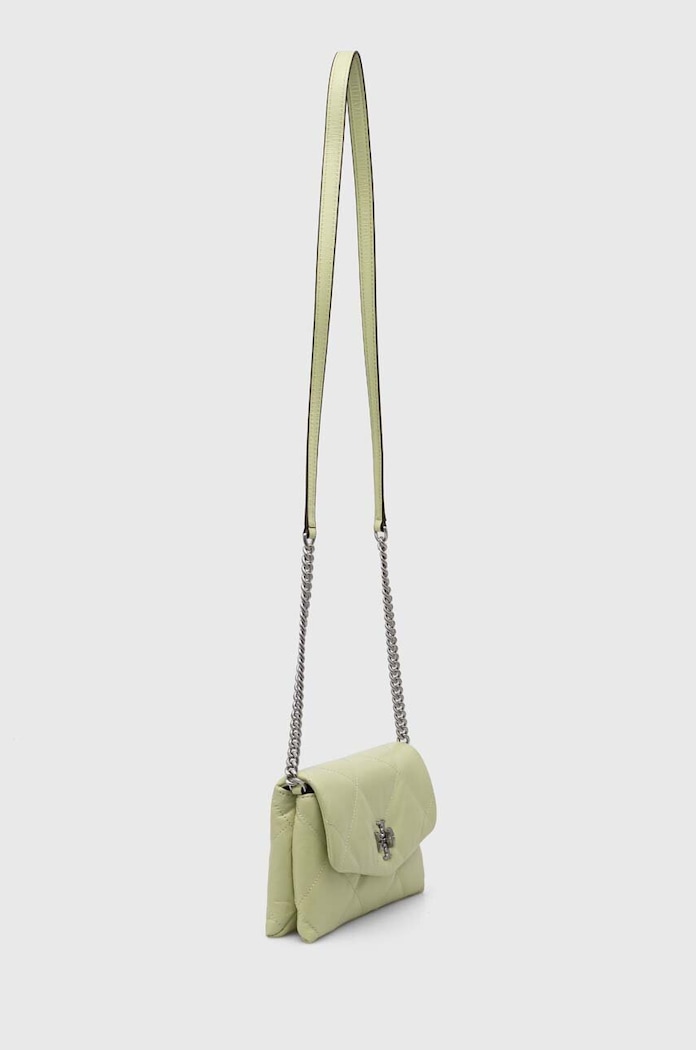 Tory Burch torebka skórzana Kira Diamond Quilt 154987.300 zielony SS24
