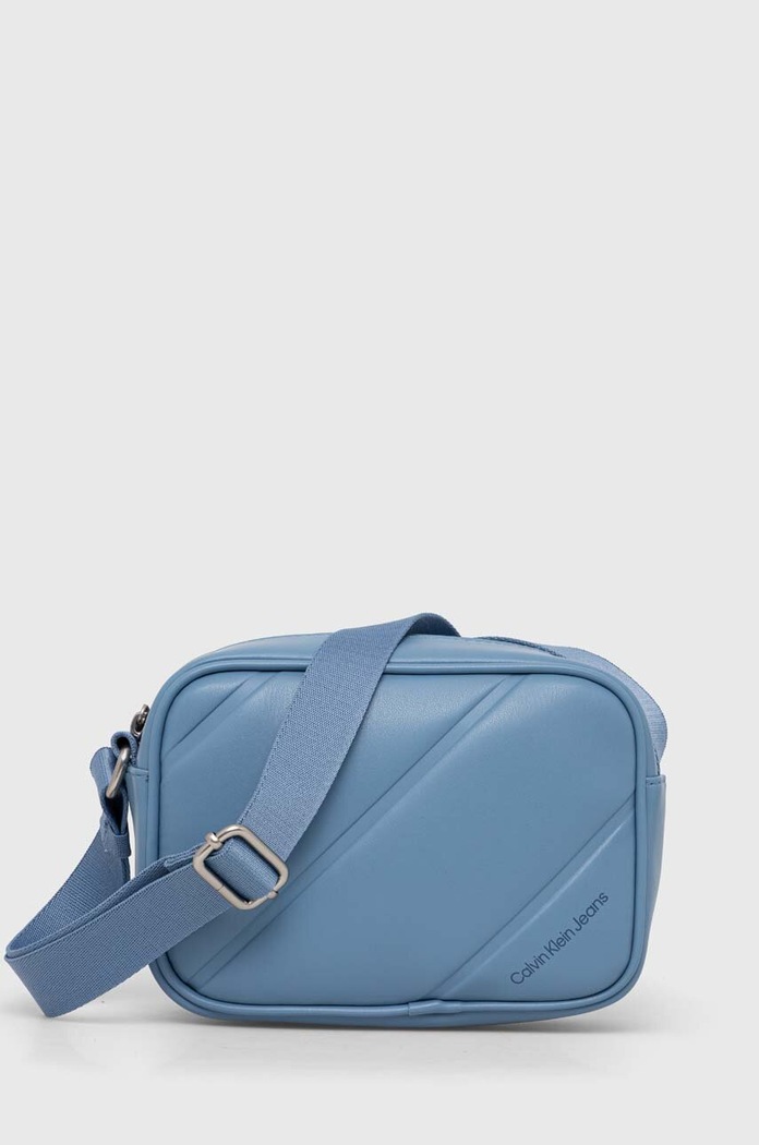 Τσάντα Calvin Klein Jeans συνθετικό μπλε K60K611821