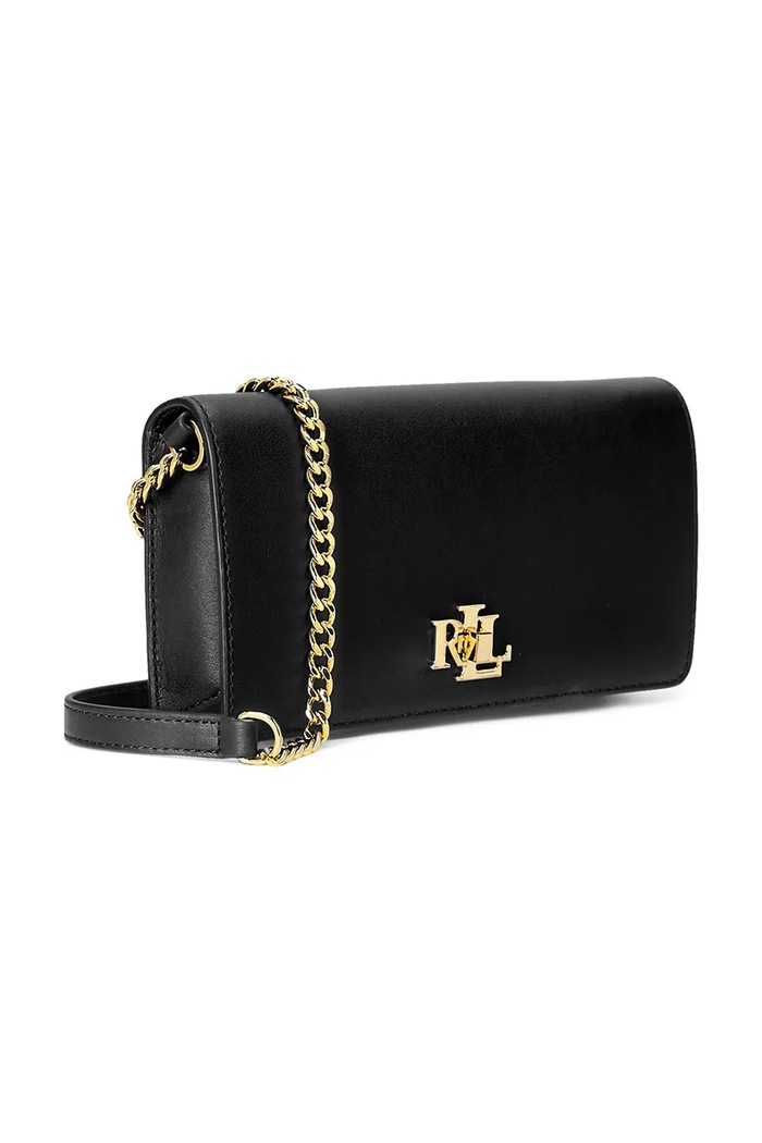Dodatki Usnjena torbica Lauren Ralph Lauren 432915377 črna