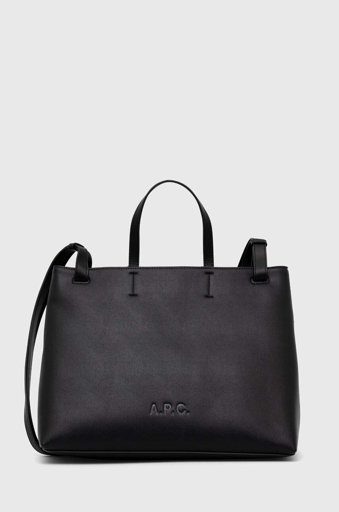 A.P.C. handbag Cabas Market Small non-detachable strap black PUABL.F61860.LZZ