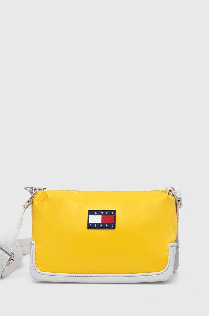 Kabelka Tommy Jeans textilní žlutá AW0AW15950