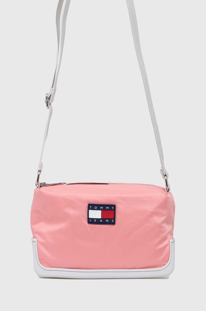 Kabelka Tommy Jeans textilní růžová AW0AW15950