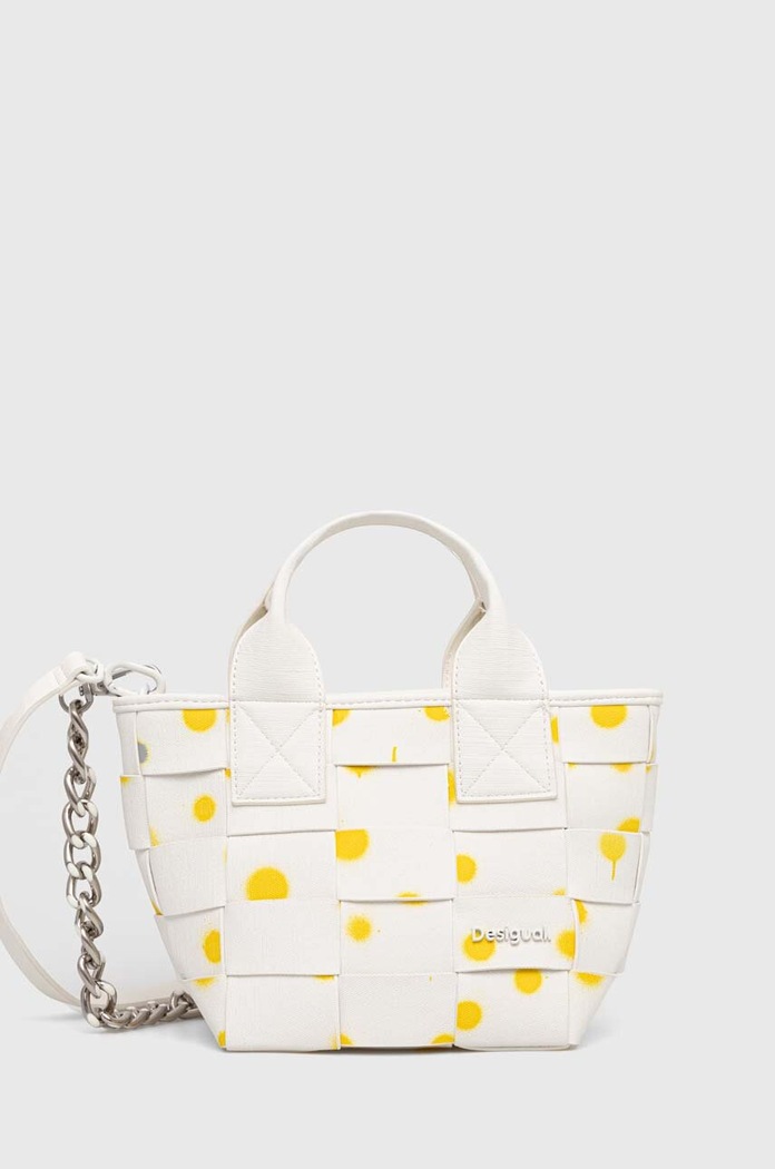 Torba Desigual NEW SPLATTER VALDIV imitacija zrnate kože zlatna 24SAXP82