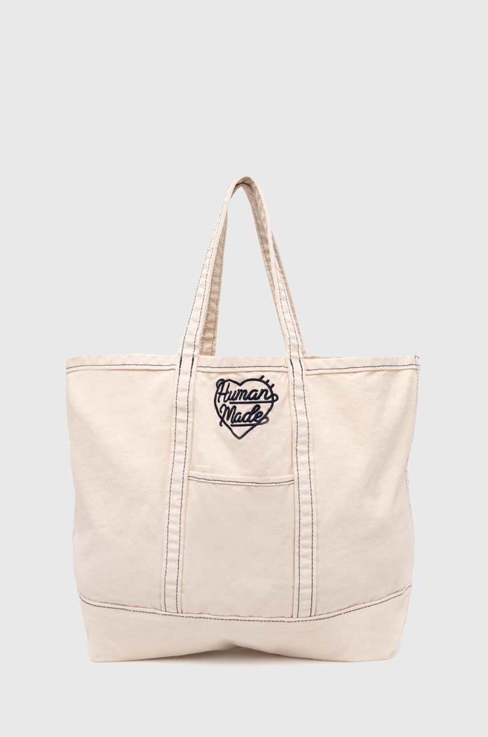 Сумочка Human Made Garment Dyed Tote Bag аппликация бежевый HM27GD037