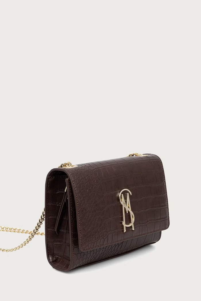 Steve Madden crossbody torbica ženska iz umetnega usnja Bramonie SM13001313 rjava AA00