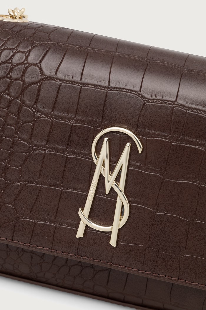 Steve Madden crossbody torbica ženska iz umetnega usnja Bramonie rjava SM13001313