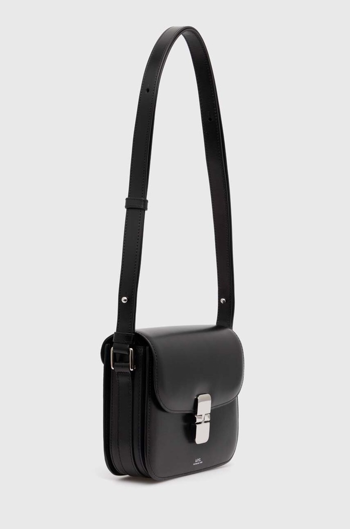 A.P.C. torebka skórzana sac grace small PXBVN.F61413.LZZ czarny SS24