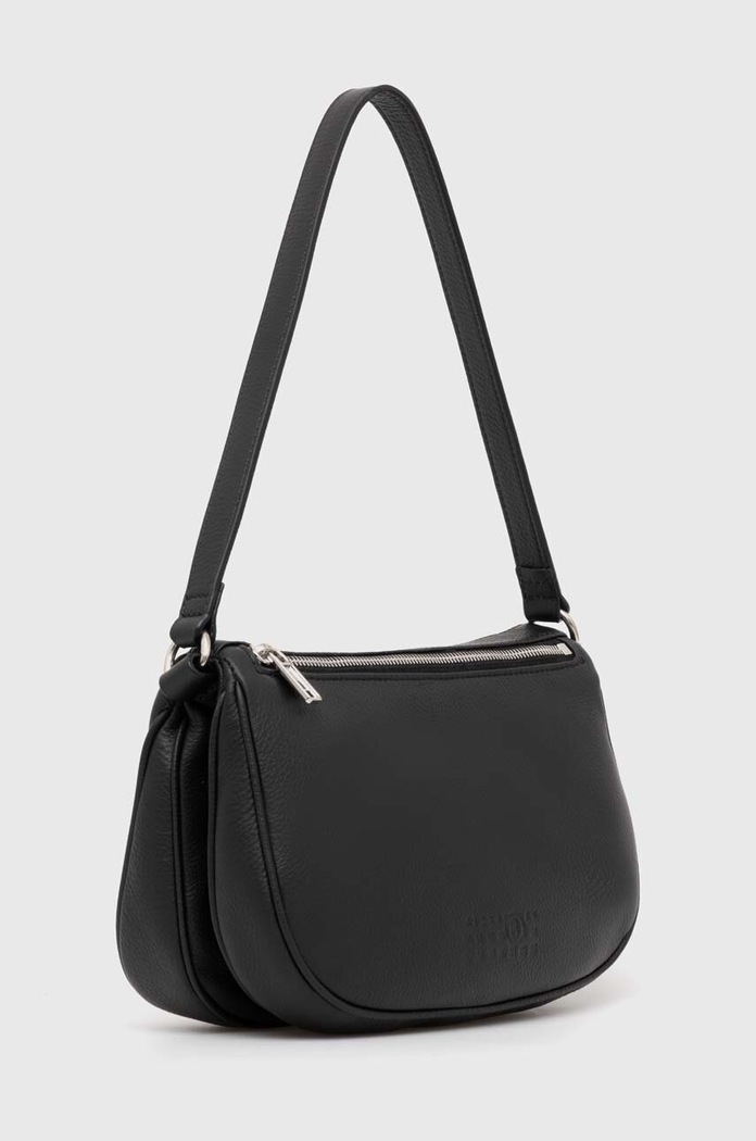 Kožená kabelka MM6 Maison Margiela SB5ZH0005 černá SS24
