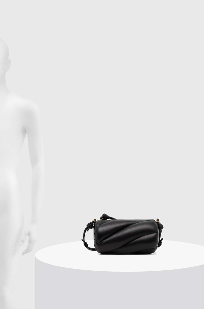 Kožená kabelka Fiorucci Black Leather Mella Bag U01FPABA001LE04BK01