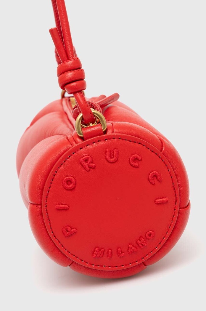 Kožená kabelka Fiorucci Mini Mella červená U01FPABA002LE04RD01