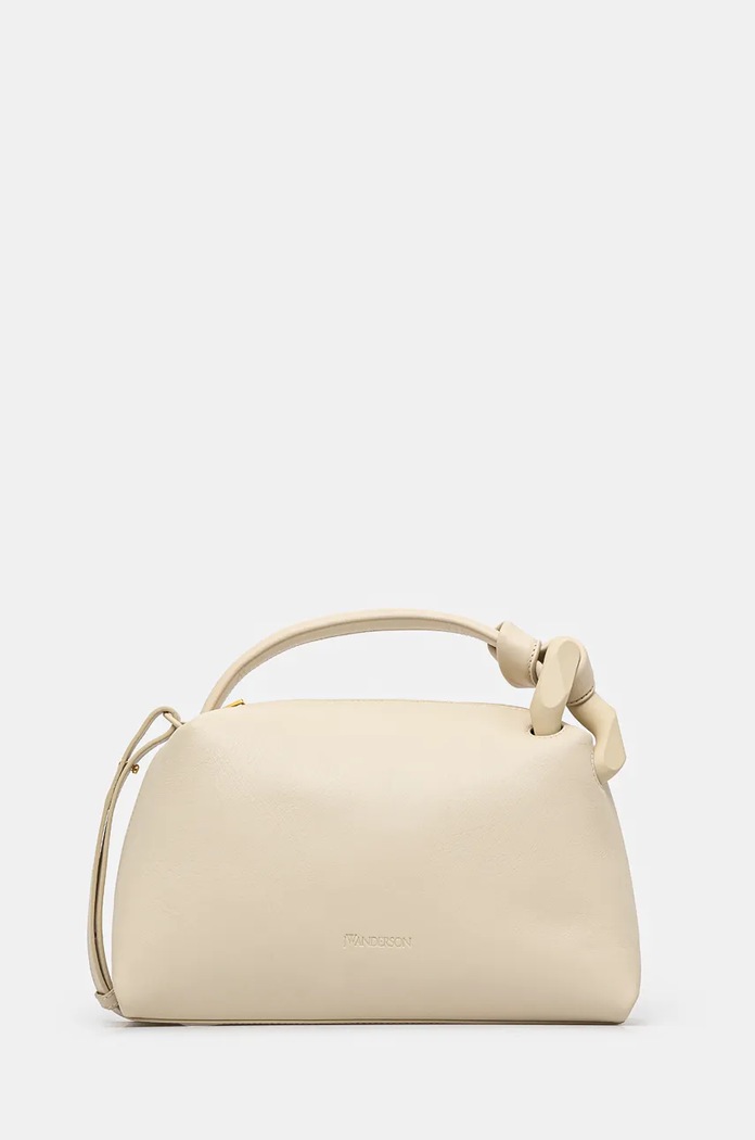 JW Anderson leather handbag The Jwa Corner Bag detachable strap beige HB0618.LA0307.135