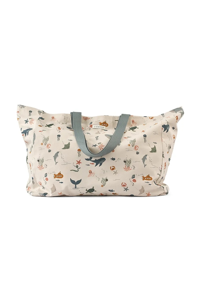 Bavlněná taška Liewood Maxi Totebag vzorovaný béžová LW14739