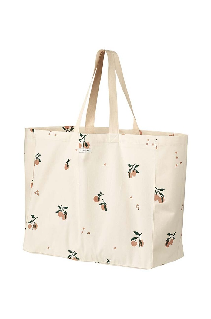 Liewood torba bawełniana Maxi Totebag mieści A4 pomarańczowy LW14739