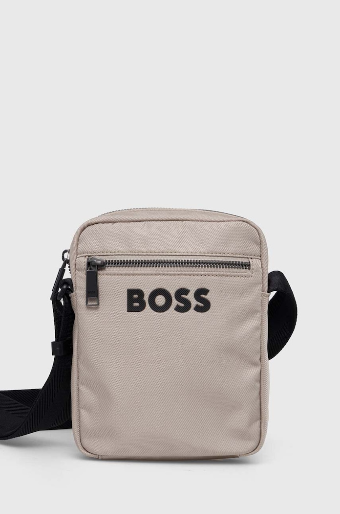 BOSS saszetka męska Catch_3.0_NS_Zip tekstylny beżowy 50511961