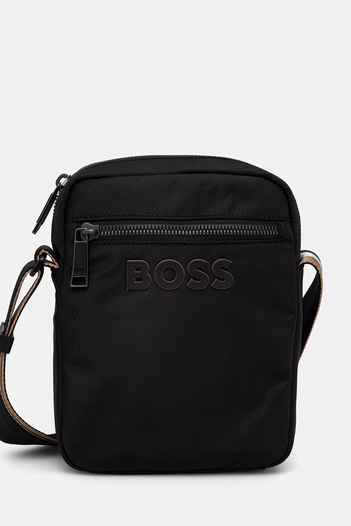 BOSS сумка на пояс для мужчин Catch_3.0_NS_Zip аппликация чёрный 50511961
