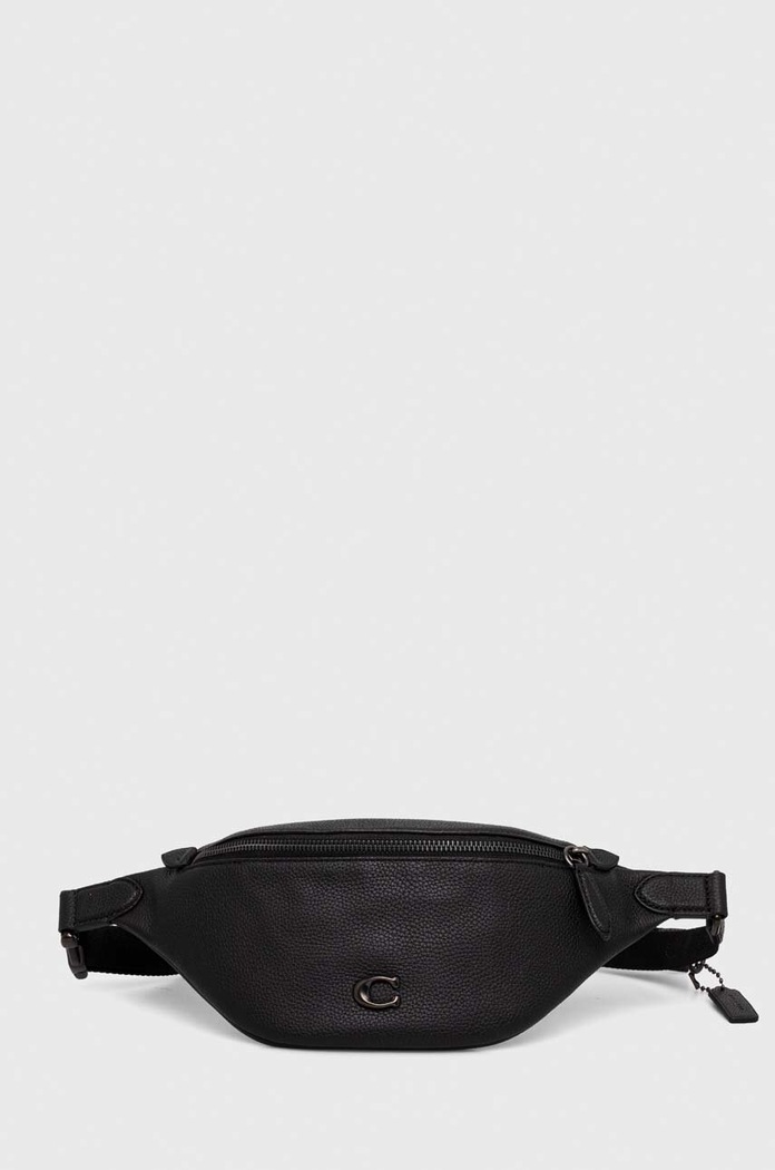 Coach borseta de piele uni negru CP402