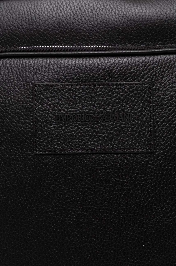 Kožený ruksak Emporio Armani čierna Y4O437.Y068E