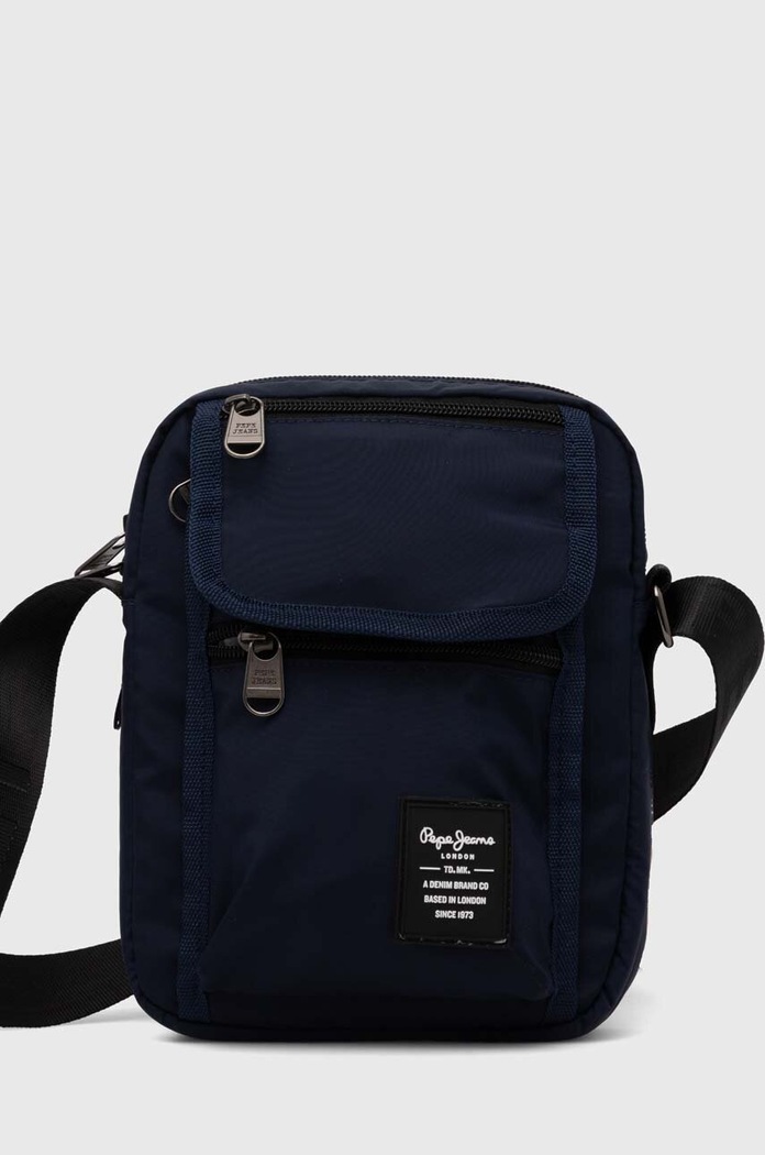 Pepe Jeans saszetka CONNOR CORE nie mieści A4 granatowy PM030830