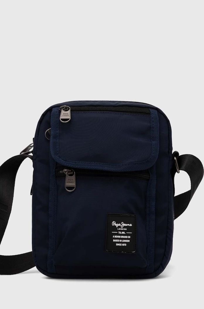 Pepe Jeans saszetka CONNOR CORE nie mieści A4 granatowy PM030830