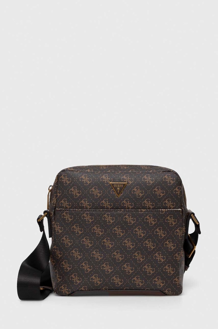 Malá taška Guess TORINO vzorovaný hnedá HMTOLO.P4258